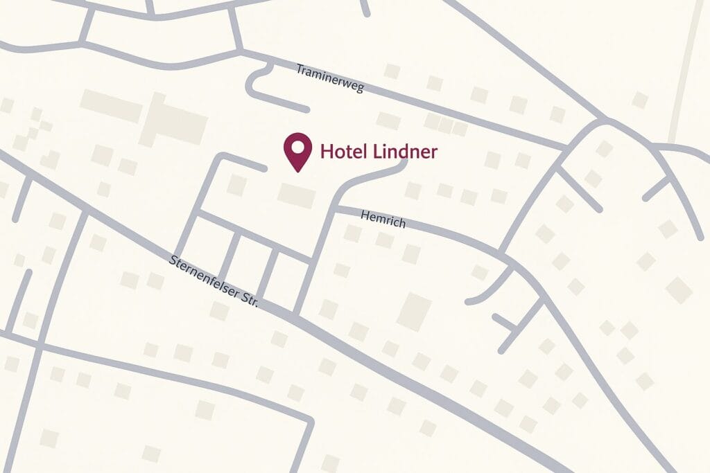 Lage von Hotel in Stadtkarte
